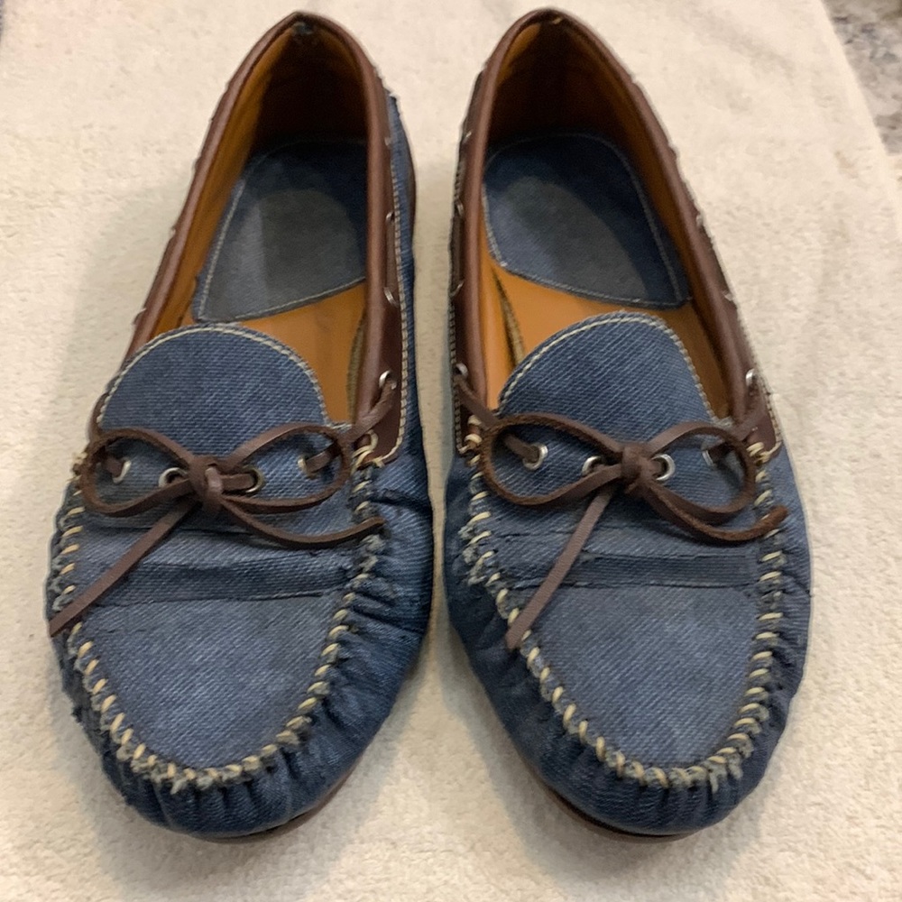 Denim loafers